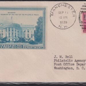 Philatelic Truck Covers - Manchester, NH Sep 11th 1939
