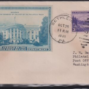 Philatelic Truck Covers - Bethlehem, PA Oct 25th 1939