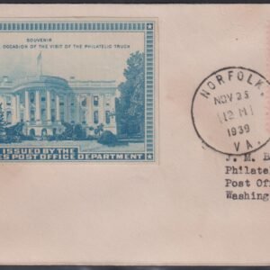 Philatelic Truck Covers - Norfolk, VA Nov 25th 1939