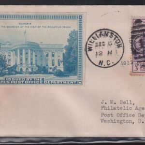 Philatelic Truck Covers - Williamston, NC Dec 5th 1939