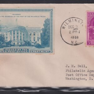 Philatelic Truck Covers - Wilmington, NC Dec 9th 1939