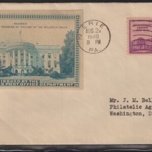 Philatelic Truck Covers - Erie, PA Aug 21st 1940