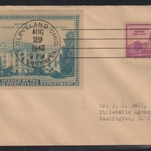 Philatelic Truck Covers - Cleveland, OH Aug 29th 1940
