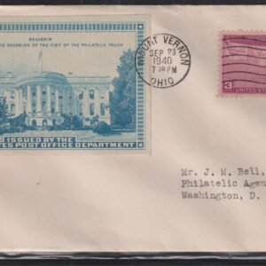 Philatelic Truck Covers - Mount Vernon, OH Sep 23rd 1940