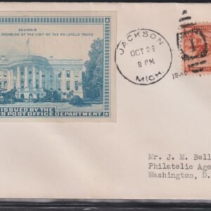 Philatelic Truck Covers - Jackson, MI Oct 29th 1940