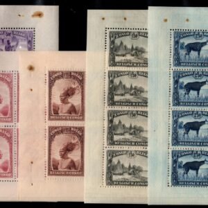 Belgian Congo 114b-149b Mint Booklet Panes