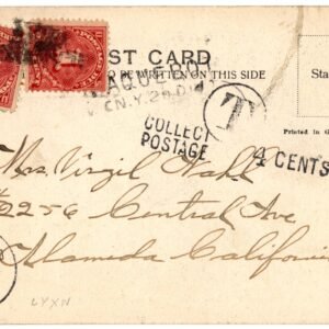 British Guiana 1905 PC with US Paqueboat Cancel, Postage Due VF