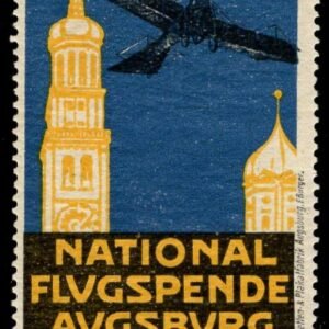Germany 1912 National Flugspende in Augsberg Vignette