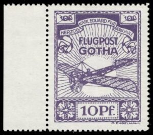 Germany 1912 Semi Official Aviation Vignette with Monoplane
