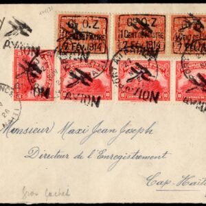 Haiti 1926 First Flight Pont au Prince - Cap Haitien, Pictorial Cancels