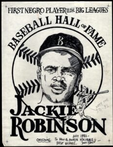 Jack Davis Artwork: Scott 2016 Jackie Robinson, Baseball