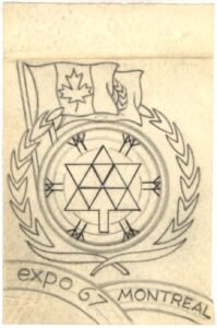 Ralph Dyer Artwork : Scott 1324 Canadian Centennial