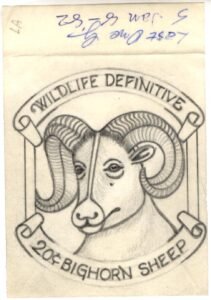 Ralph Dyer Artwork : Scott 1949 Bighorn Sheep