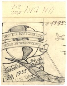UN Ralph Dyer Art Scott 35-37 , 10th Anniversary
