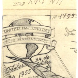 UN Ralph Dyer Art Scott 35-37 , 10th Anniversary
