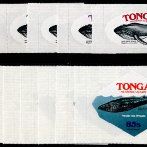 Tonga 407-411, C224-28, CO126-28 Mint, Whales