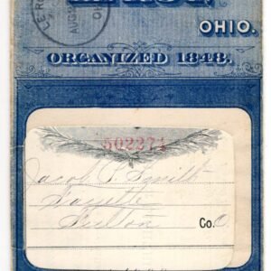 US 1890 Leroy, OHIO, 219D on Insurance Policy VF