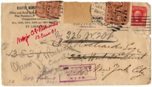 US 1905 Cover New York to St. Louis with Official Seals