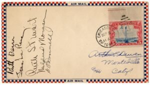 US 1930 Airmail Cover with C11 Signed by 5 Women Aviators