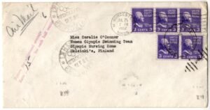 US 1952 Helsinki Olympic Cover with 842 VF