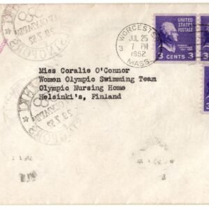 US 1952 Helsinki Olympic Cover with 842 VF