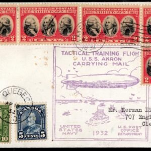 US/Canada 1932 U.S.S. Akron Tactical Training Flight Cover VF