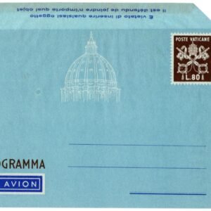 Vatican 1951 Aerogramme with Combo Error