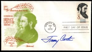 US 1972 #1446 FDC Signed by Jimmy Carter as Governor