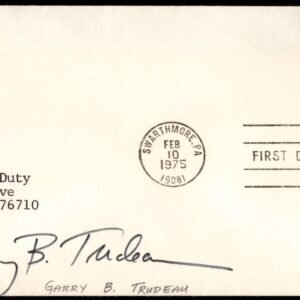 US 1975 #1553 FDC Signed by Garry Trudeau, Cartoonist of Doonesbury Fame