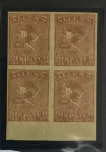 US Locals and Carriers #3L3a Unused/Hinged VF