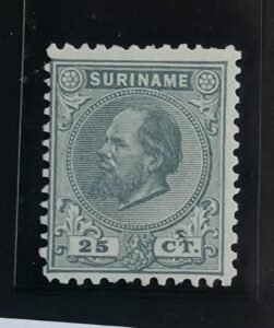 Netherlands and Dutch Colonies - Suriname #NUPH 100 / Scott 10 Var Unused