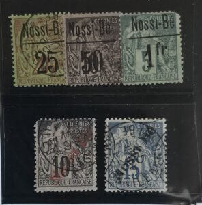 Great Britain - Nossi Be #23-24, 26, 27, 29 Used