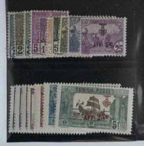 French Colonies and French Area - Tunisia #B20-36 Unused/Hinged; LH Fine/VF