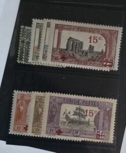 French Colonies and French Area - Tunisia #B12-19 Unused/LH Fine; VF