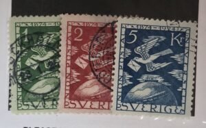 Sweden - Sweden #Sc. 225-27; Facit 223-25 Used Fine/VF