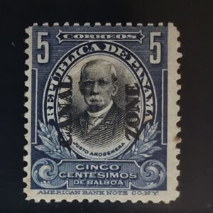 US Possessions - US-Canal Zone #33a Hinged Average/Fine