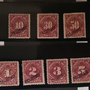 US Possessions - US-Philippines #J1-7 Hinged Fine/VF