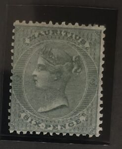 British Area A- M - Mauritius #27 Mint/Hinged; fresh OG Fine