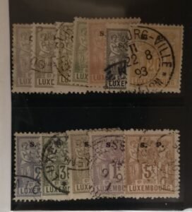 Luxembourg - Luxembourg #O52-63 Used Fine/VF