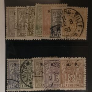 Luxembourg - Luxembourg #O52-63 Used Fine/VF