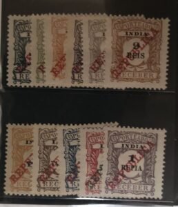 Countries A - M - Port. India #J12-22 Unused/Hinged Fine/VF