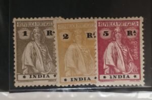 Countries A - M - Port. India #407, 8, 10 Unused/Hinged Fine/VF