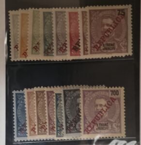 French Colonies and French Area - St. Thomas Princi #91-105 Unused/Hinged Fine/VF