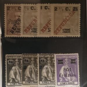 French Colonies and French Area - St. Thomas Princi #246-53 Used Fine/VF