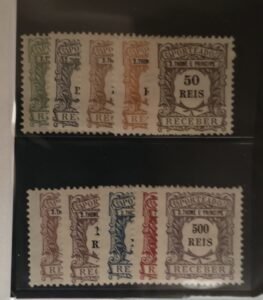 St. Thomas Prince #J1-10 Hinged Fine/VF