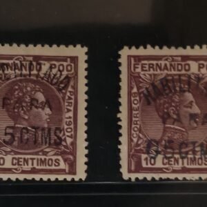 Spain - Fernando Po #168, 168a LH Fine/VF