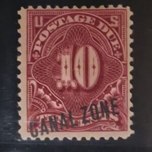 US Possessions - Canal Zone #J3 Hinged Fine