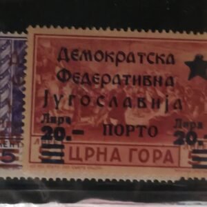 French Colonies and French Area - Montenegro / Yugoslavia #Postage Due Unificato 1-2 Unused/NH VF