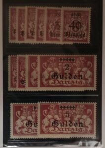Danzig, Memel, and Plebescites - Danzig #156-67 Unused/NH Fine/VF