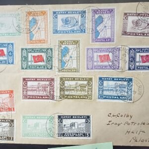 Countries A - M - Hatay #12-24, 86-89 Used on cover F-VF